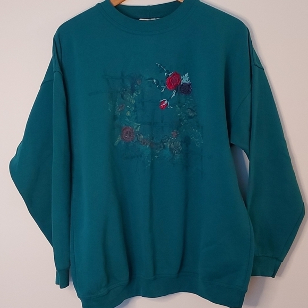 Vintage Northern Reflections Sweatshirt Screen Print & Embroidered Graphic